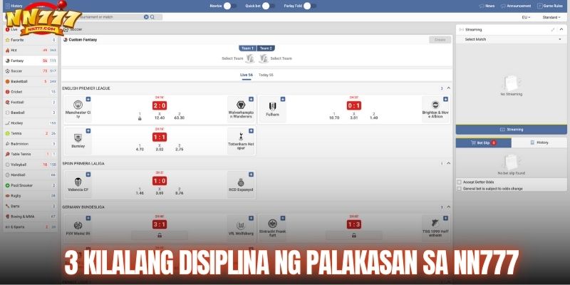 3 kilalang disiplina ng palakasan sa NN777