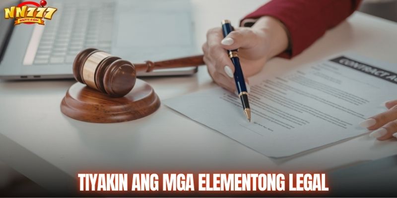 Ang mga legal na aspeto ay palaging gina garanti yahan