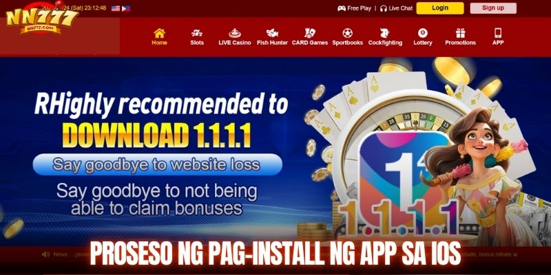 Ang proseso ng pag-install ng mga application sa mga iOS phone.