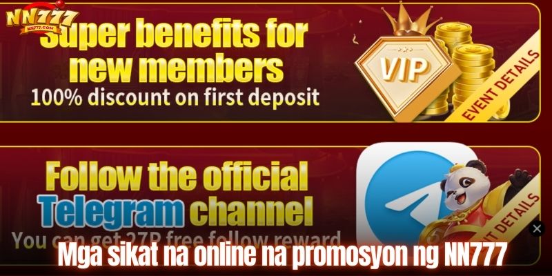 Mga sikat na online na promosyon ng NN777