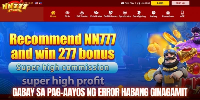 Mga tagubilin para sa pag-troubleshoot habang ginagamit.