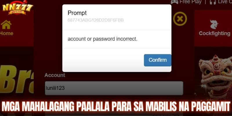 Mahahalagang tala para sa mabilis na pagtatrabaho